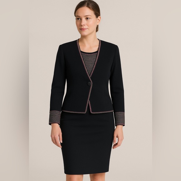 NEW • St. John’s by Marie Gray • Women’s Vintage Beaded Knit Skirt and Blazer 2